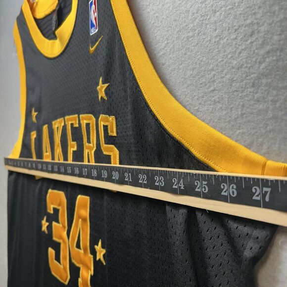 Vintage Shaquille ONeal Jersey Mens 3XL Los Angeles Lakers Black Nike 34 Shaq - Picture 5 of 10